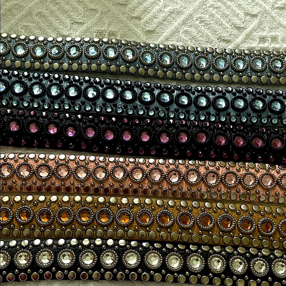 2 Kippy\'s Pink and Black Studded Belts Real genuine leather size 30 Small main image 10